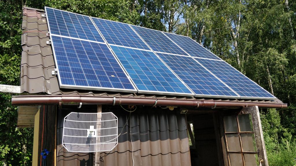 Birdhouse solar panels